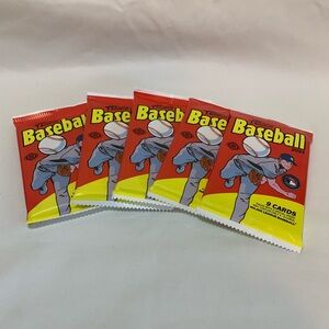 5 Topps Heritage baseball packs. #BB018